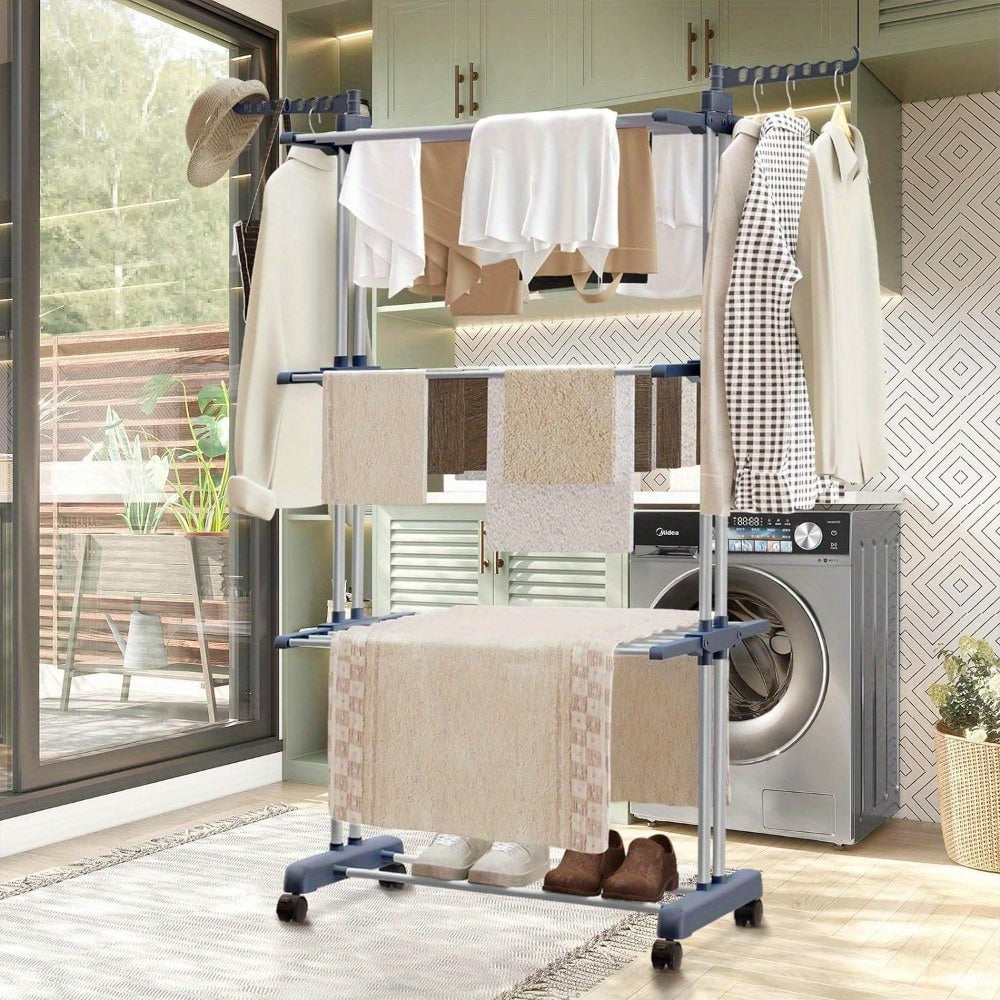 3-Tier Vertical Clothes Dryer – Practical and Compact