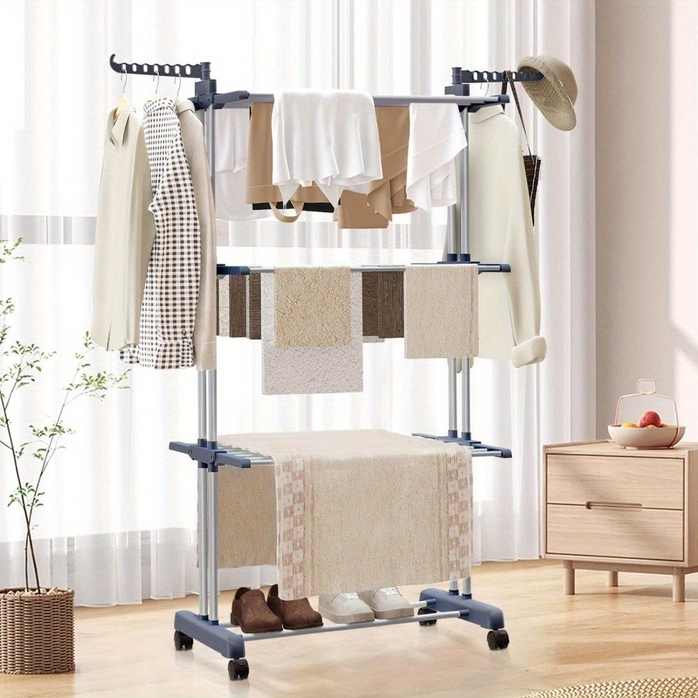 3-Tier Vertical Clothes Dryer – Practical and Compact