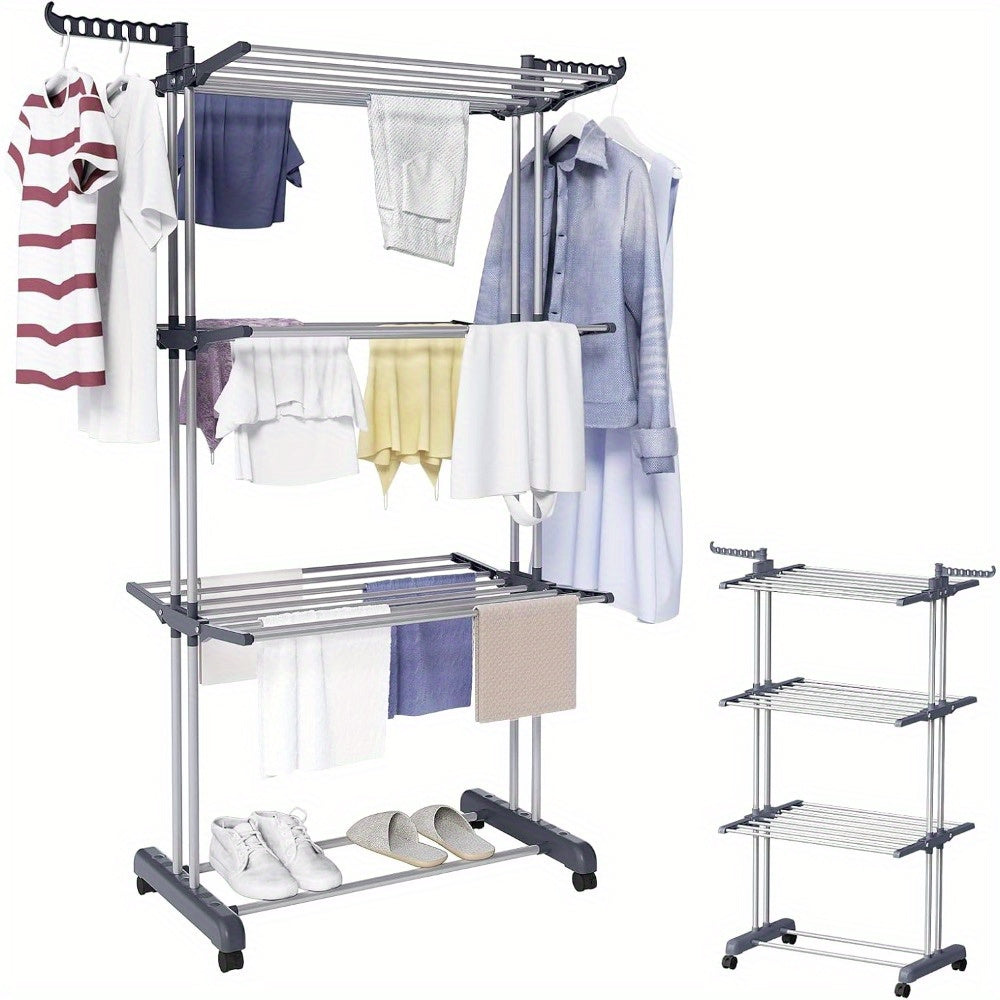 3-Tier Vertical Clothes Dryer – Practical and Compact