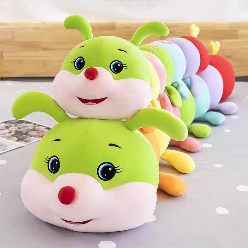 Cheerful Cuddle Caterpillar – For Comfort and Playful Fun