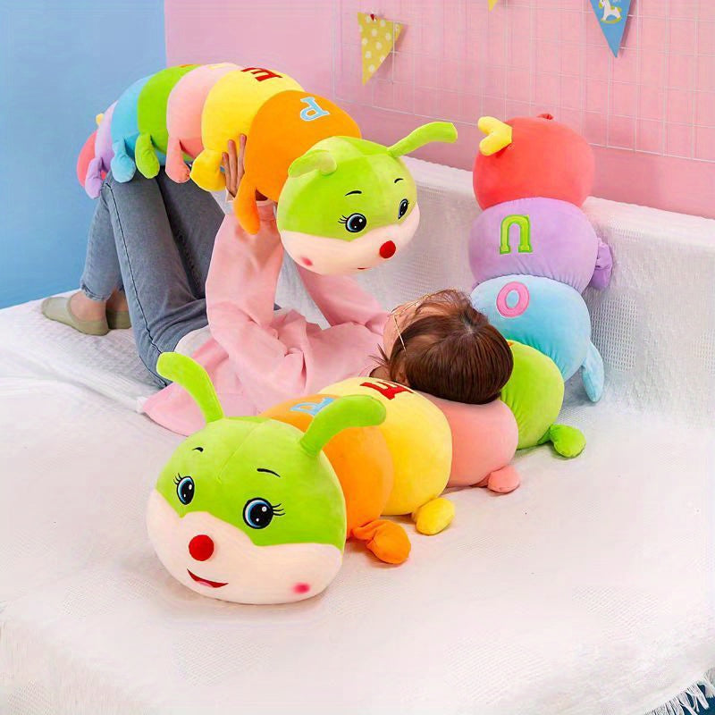 Cheerful Cuddle Caterpillar – For Comfort and Playful Fun