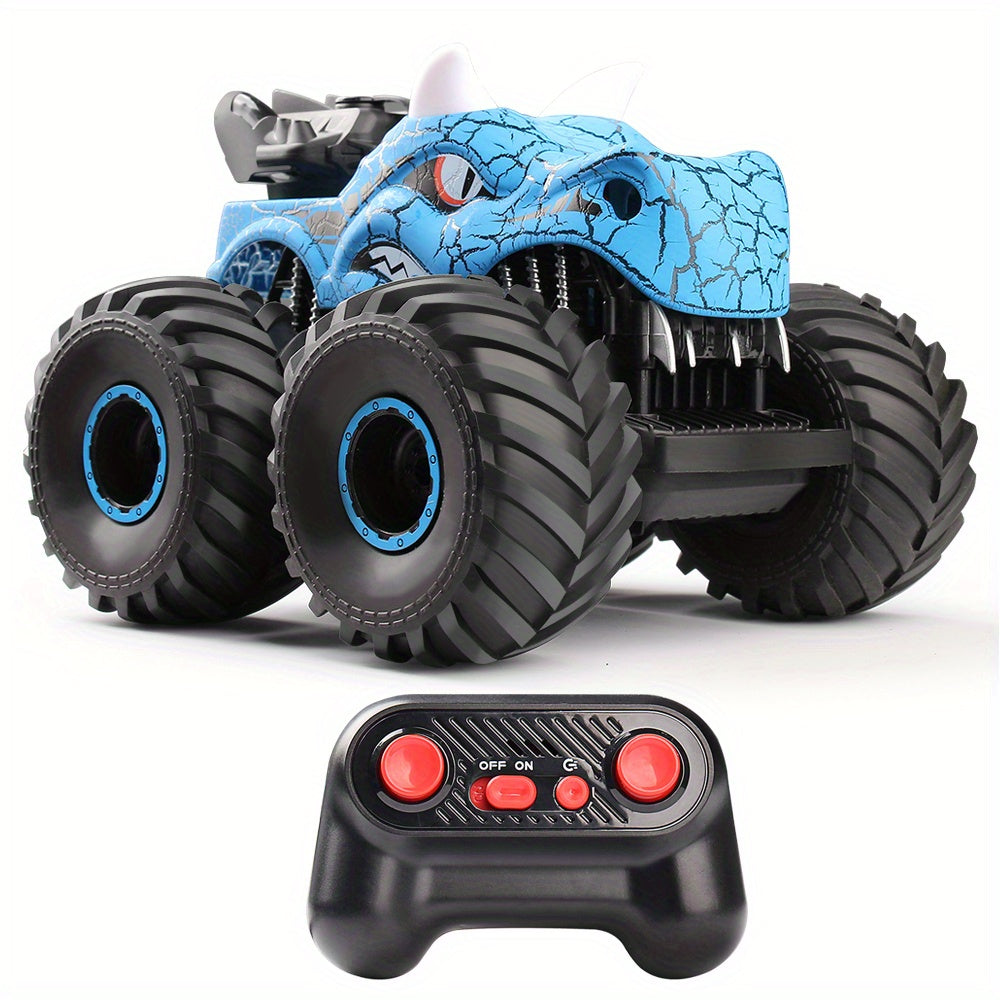 DinoBlaze Stunt Car - Spectacular RC Monster Truck with Smoke & Light