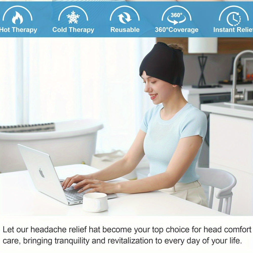 Versatile Gel Ice Compress Cap - Relief for Headaches and Stress