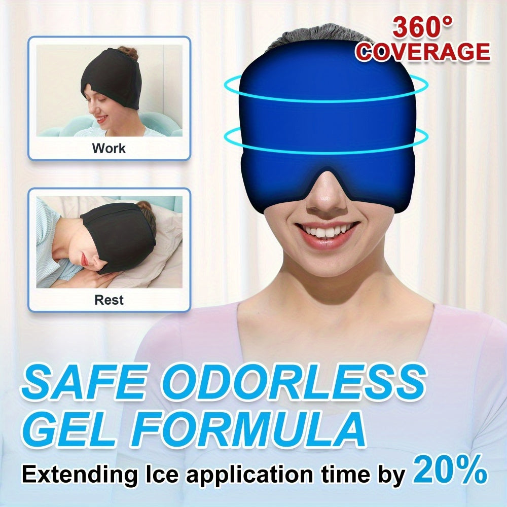 Versatile Gel Ice Compress Cap - Relief for Headaches and Stress