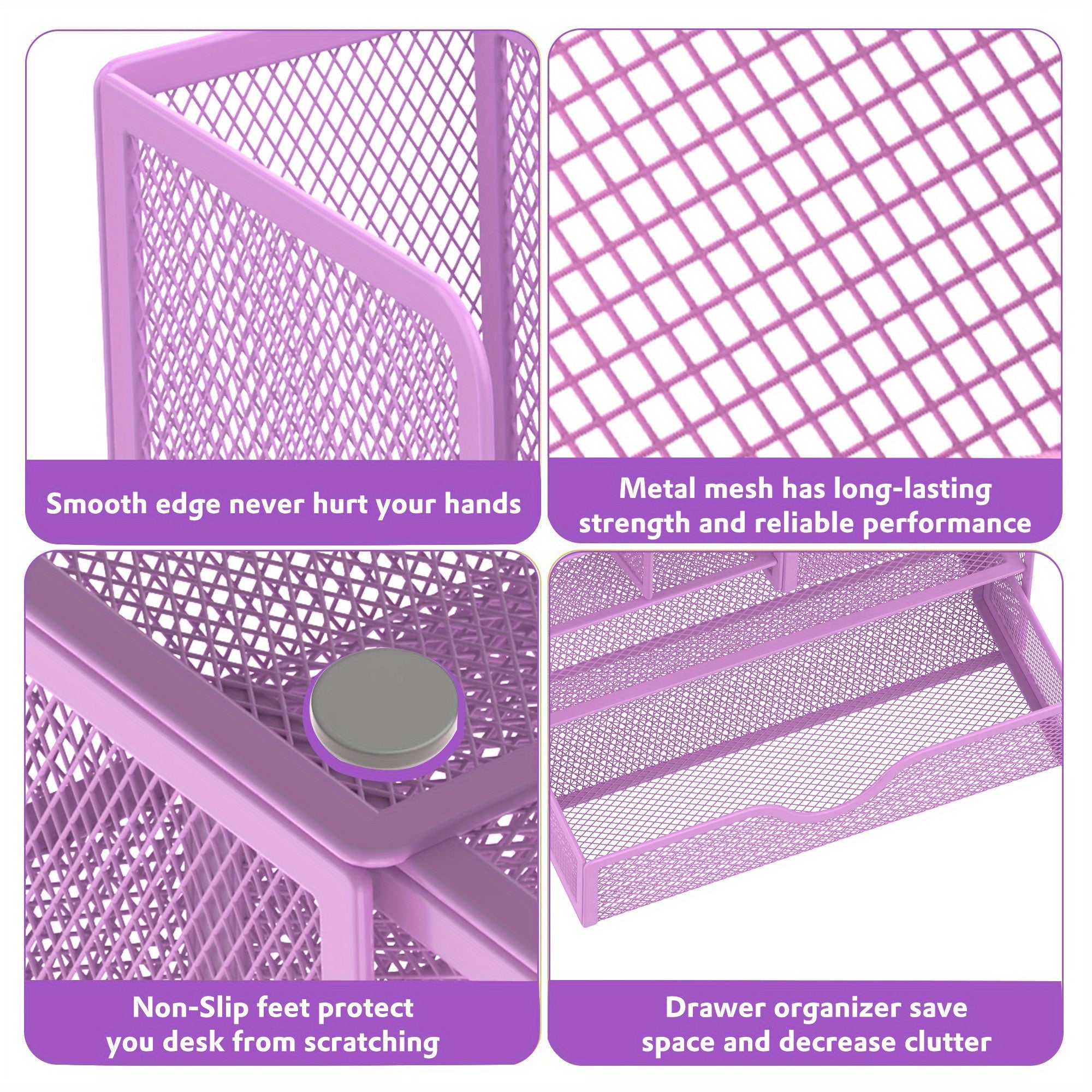 Smart Organiser Desk Rack - Multifunctional Storage for Your Office Supplies