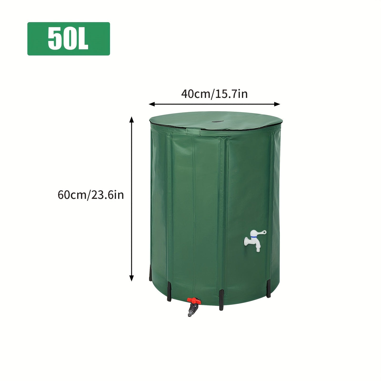 FlexiTank Collapsible Water Storage - 50L / 100L Durable PVC Water Reservoir