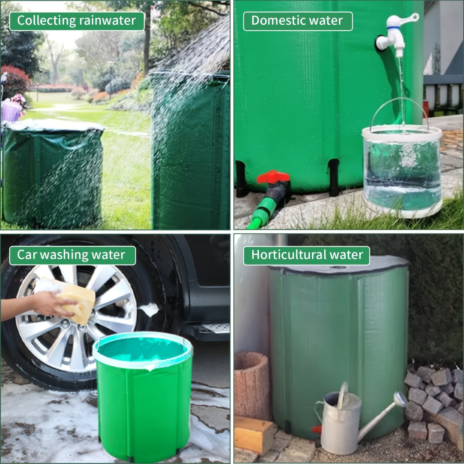 FlexiTank Collapsible Water Storage - 50L / 100L Durable PVC Water Reservoir