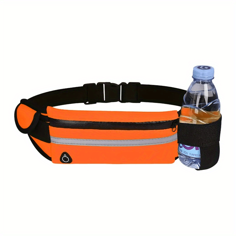 Compact Reflective Sports Waist Bag – Waterproof Phone Holder and Bottle Holder for Running and Fitness