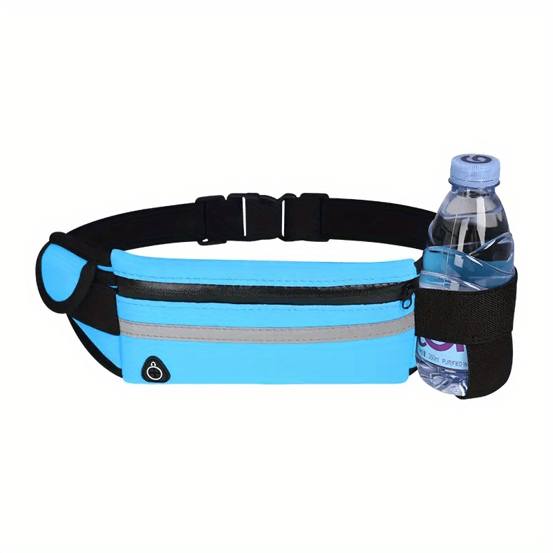 Compact Reflective Sports Waist Bag – Waterproof Phone Holder and Bottle Holder for Running and Fitness