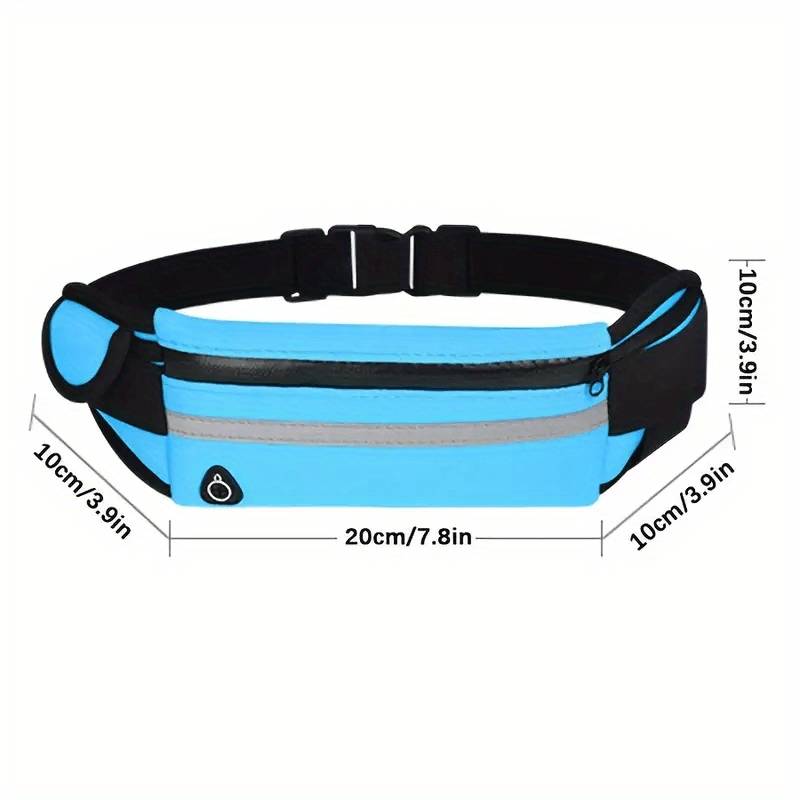 Compact Reflective Sports Waist Bag – Waterproof Phone Holder and Bottle Holder for Running and Fitness
