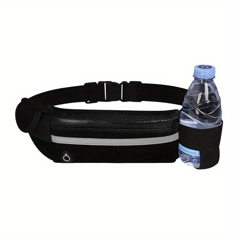Compact Reflective Sports Waist Bag – Waterproof Phone Holder and Bottle Holder for Running and Fitness