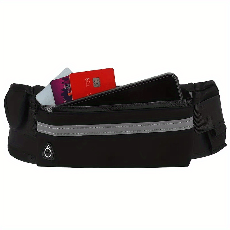 Compact Reflective Sports Waist Bag – Waterproof Phone Holder and Bottle Holder for Running and Fitness