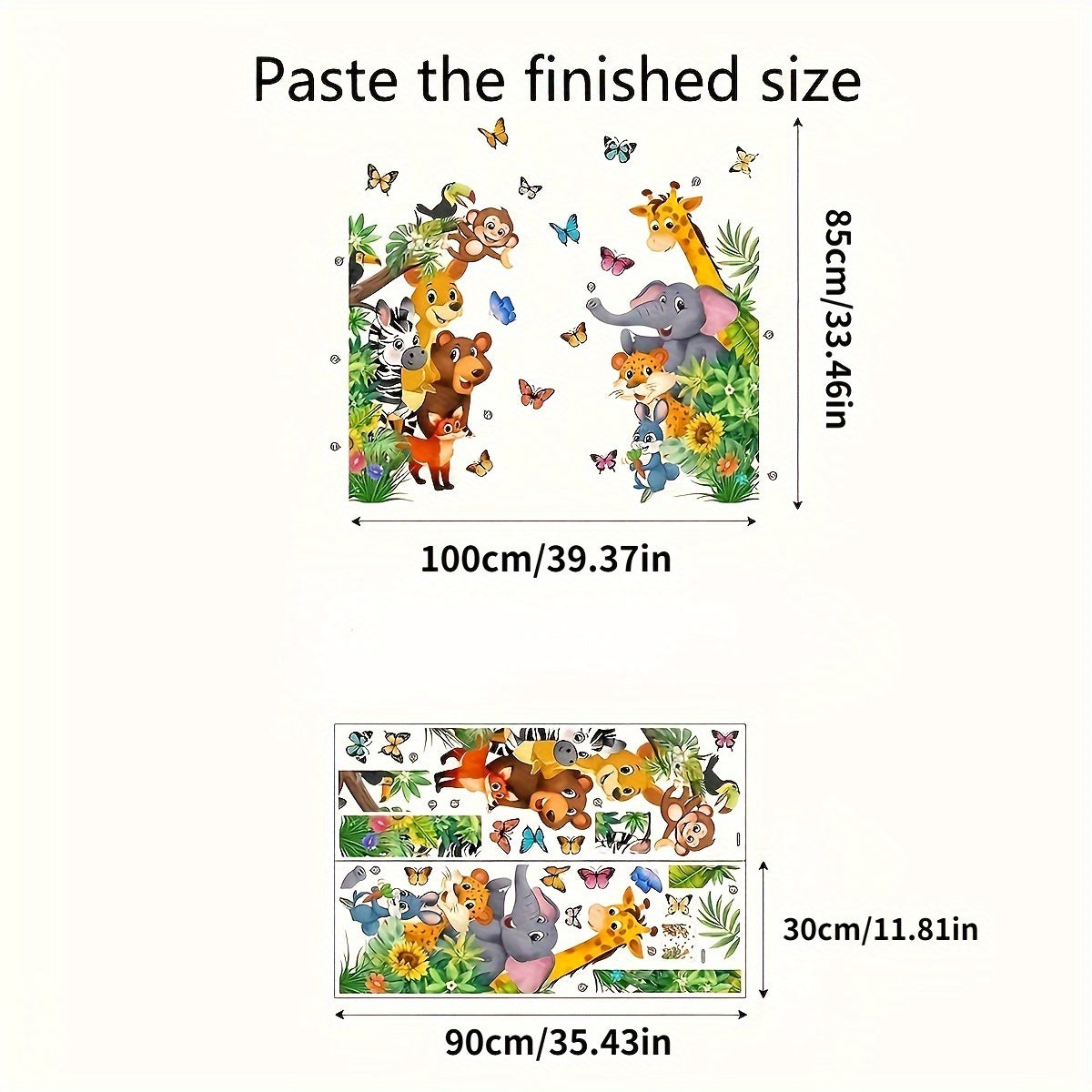 Colourful Animal Wall Stickers - Playful Fun for Children