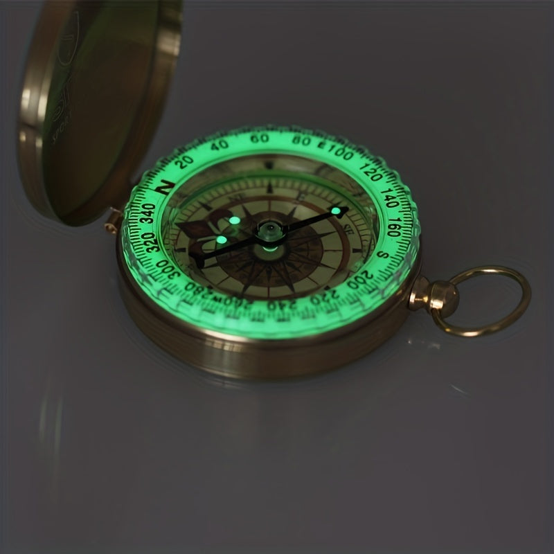 Copper Survival Compass – Waterproof and Glow-in-the-Dark for Nighttime Adventures