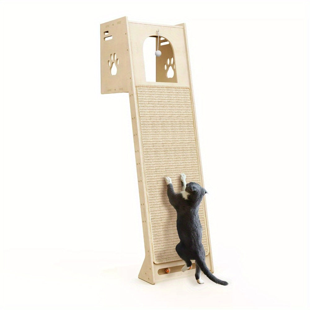 NatureClimb Wooden Cat House – Compact and Playful Furniture
