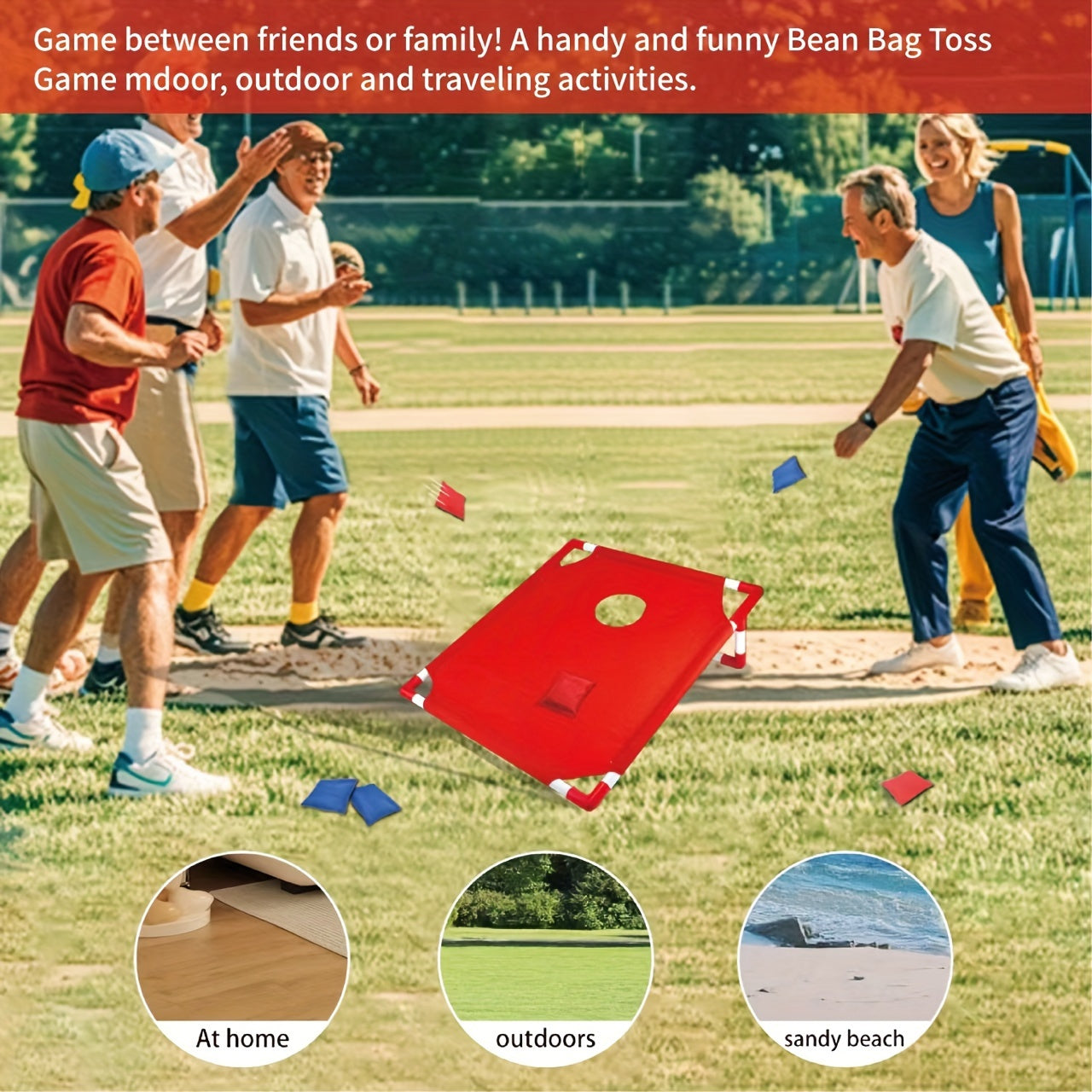 Portable Cornhole Game Set – Perfect for Family Fun Outdoors