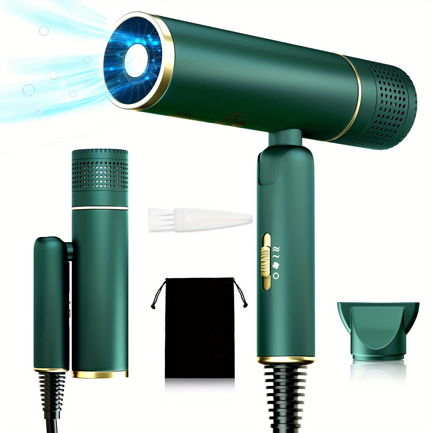 Ion Hair Dryer with Diffuser – Quiet, Powerful, and Gentle on Your Hair