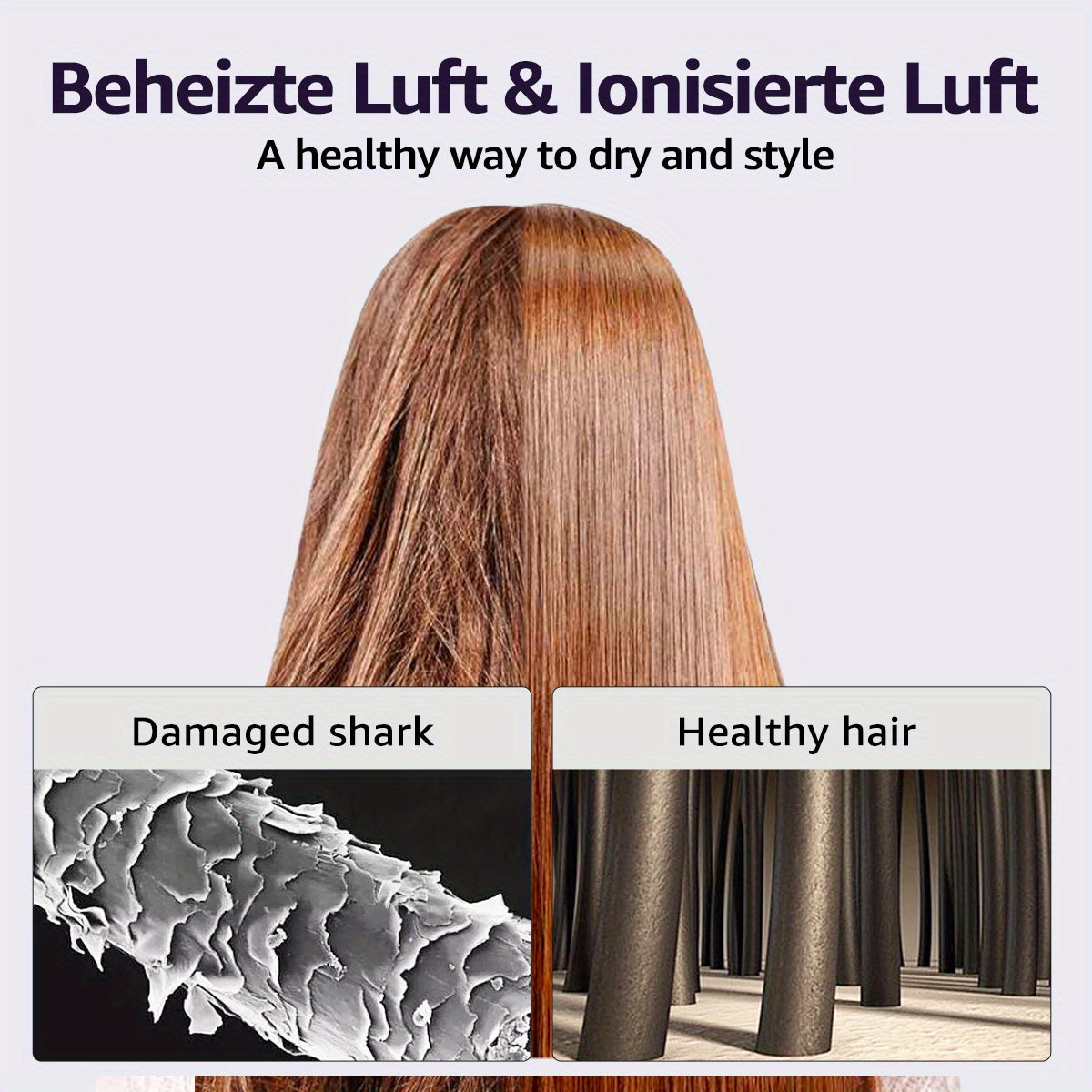 Ion Hair Dryer with Diffuser – Quiet, Powerful, and Gentle on Your Hair