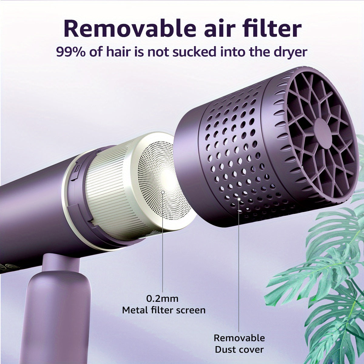 Ion Hair Dryer with Diffuser – Quiet, Powerful, and Gentle on Your Hair