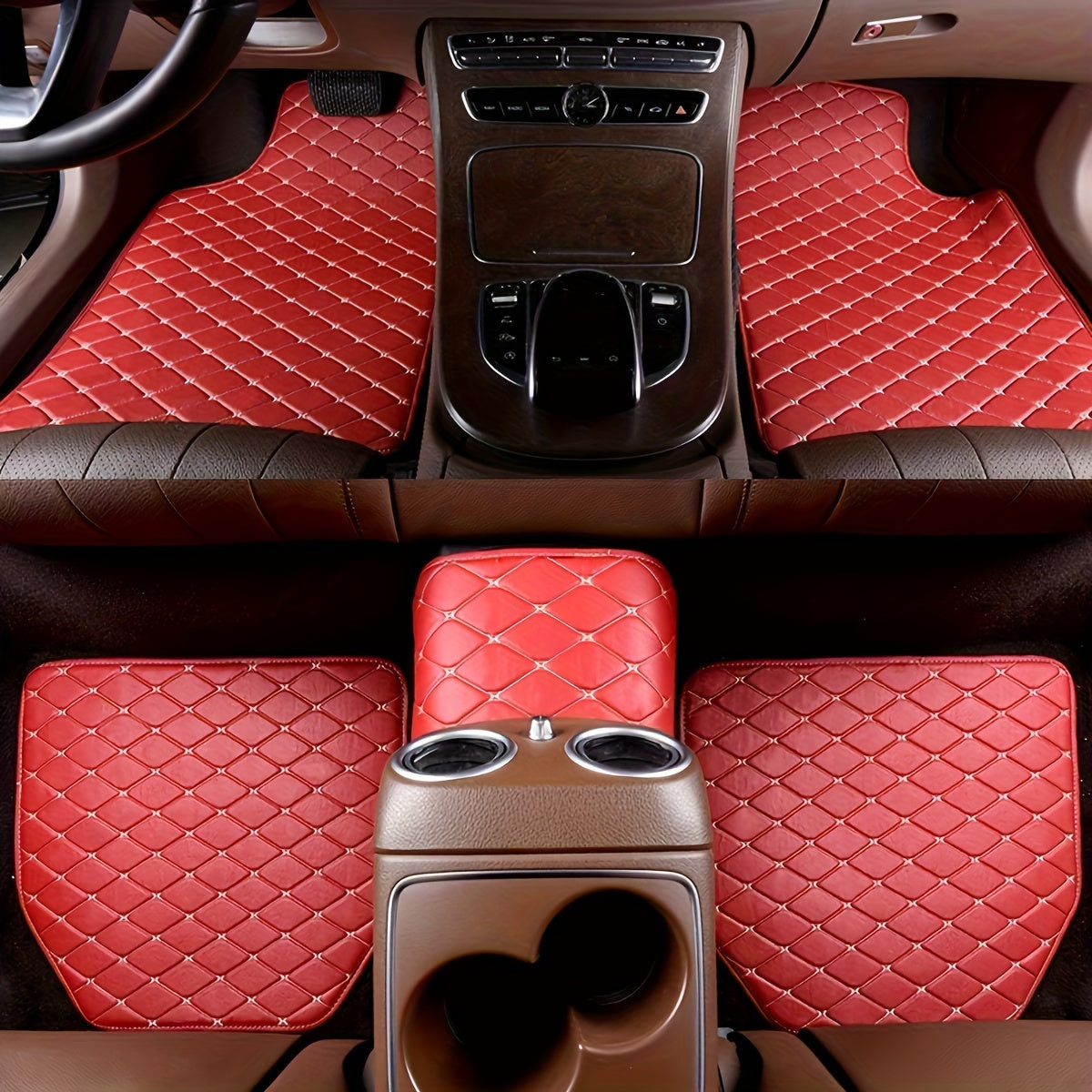 Premium PU Leather Floor Mats – Durable and Easy to Maintain