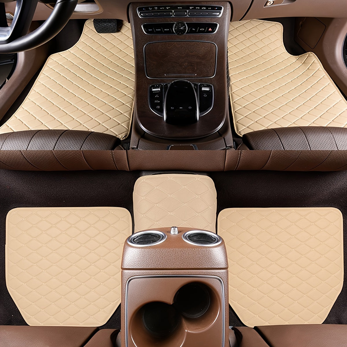 Premium PU Leather Floor Mats – Durable and Easy to Maintain