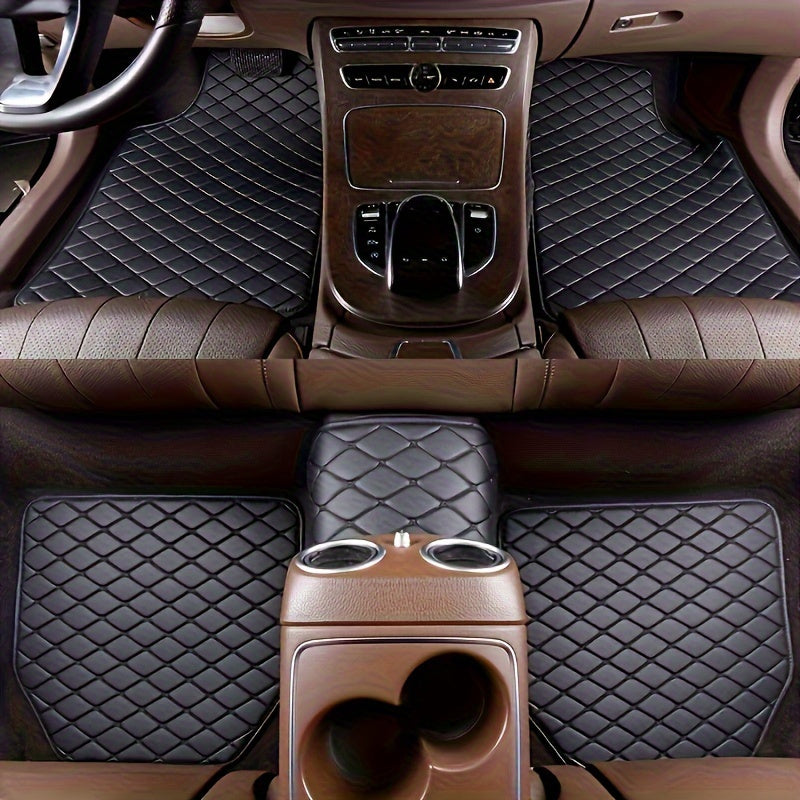 Premium PU Leather Floor Mats – Durable and Easy to Maintain
