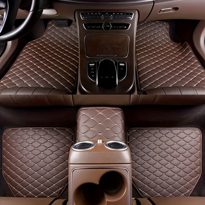 Premium PU Leather Floor Mats – Durable and Easy to Maintain