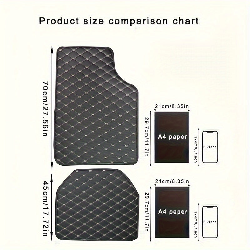 Premium PU Leather Floor Mats – Durable and Easy to Maintain