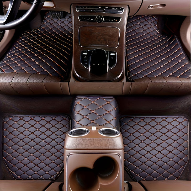 Premium PU Leather Floor Mats – Durable and Easy to Maintain
