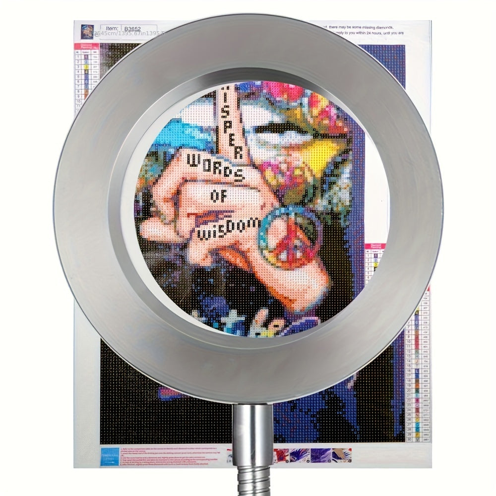 LED Magnifying Glass Lamp with Clamp – Perfect for Hands-Free Work and Precision