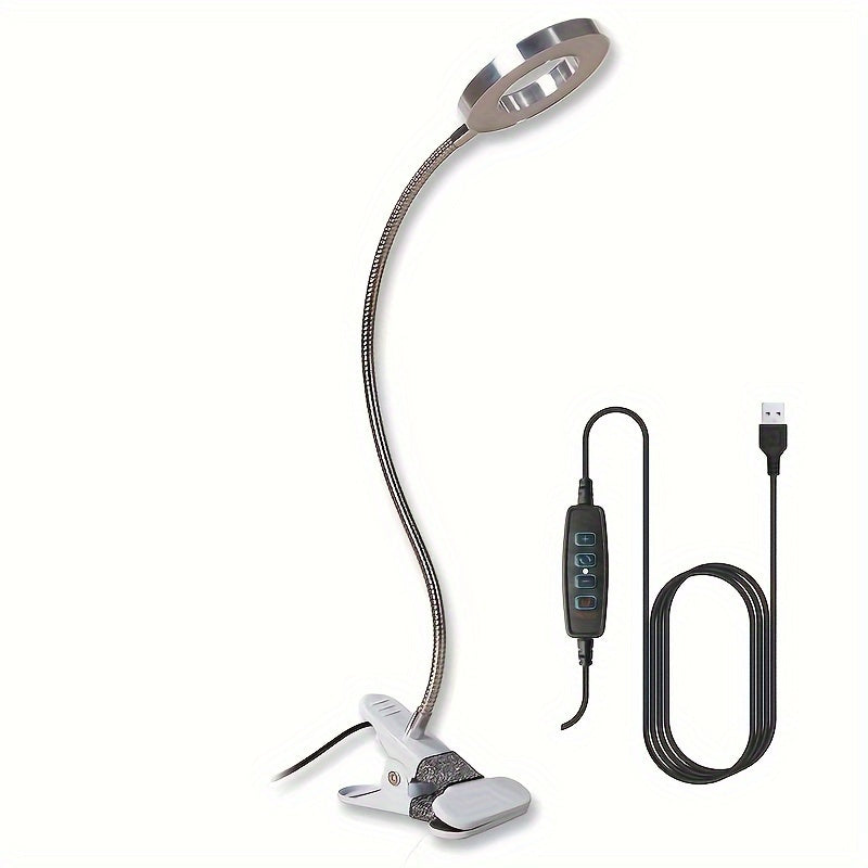 LED Magnifying Glass Lamp with Clamp – Perfect for Hands-Free Work and Precision