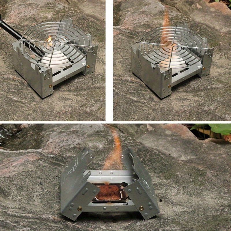 Foldable Camping Stove Set - Durable and Lightweight for Outdoor Adventures