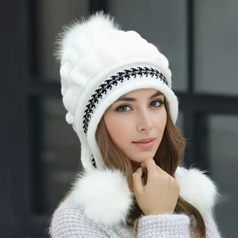 Eva Winter Beanie with Ear Protection – For Style and Warmth in the Cold