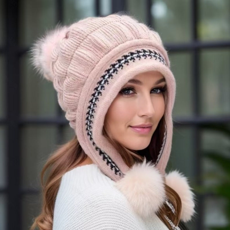 Eva Winter Beanie with Ear Protection – For Style and Warmth in the Cold