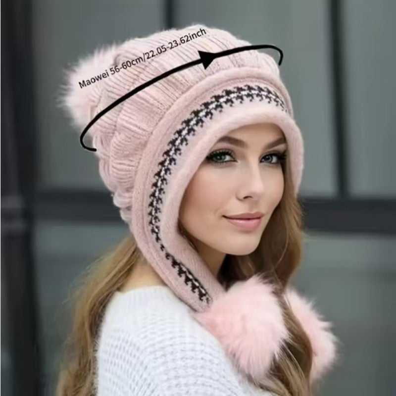 Eva Winter Beanie with Ear Protection – For Style and Warmth in the Cold