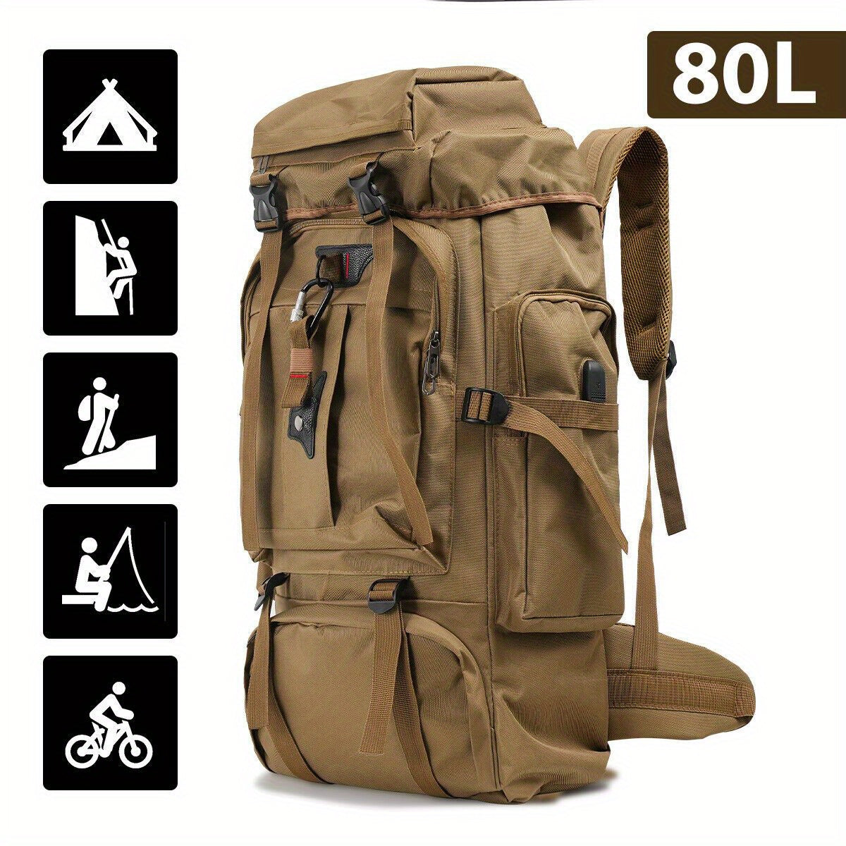 Explorer 80L Hiking Rucksack – Sturdy and Versatile