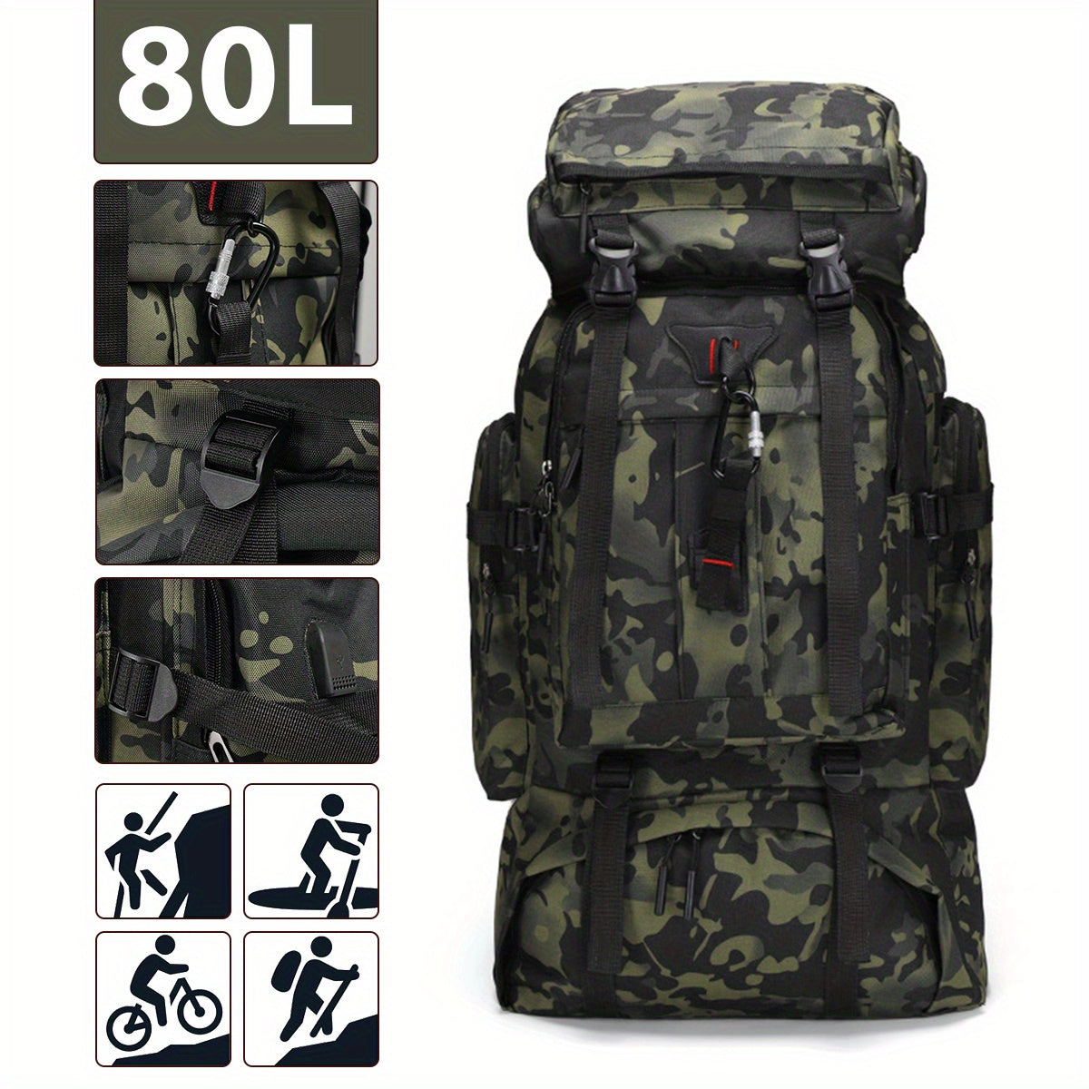 Explorer 80L Hiking Rucksack – Sturdy and Versatile