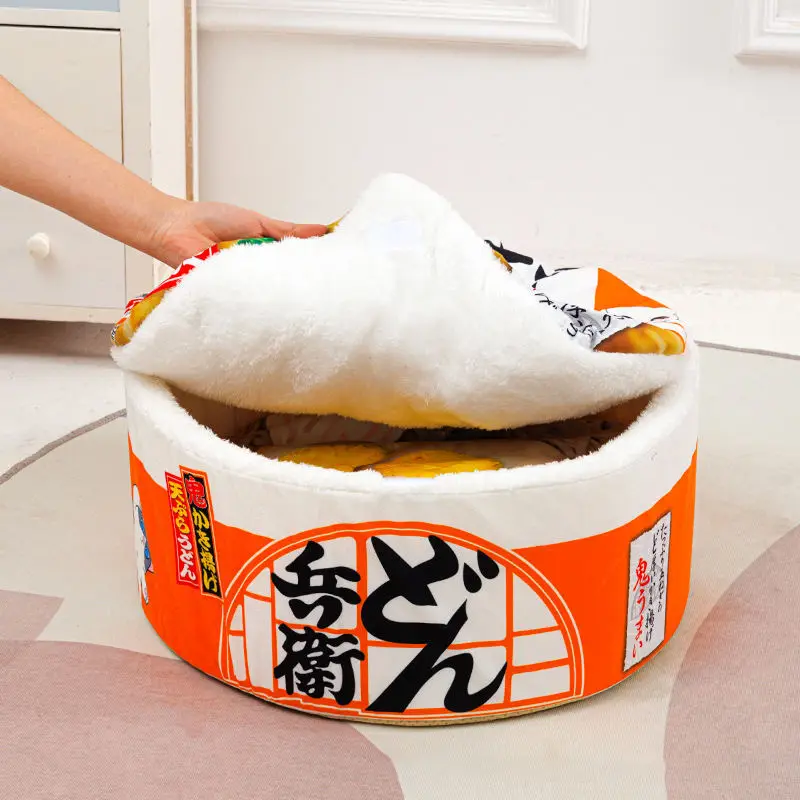 Cosy Ramen Cat Bed - A Comfortable Dream for Your Cat