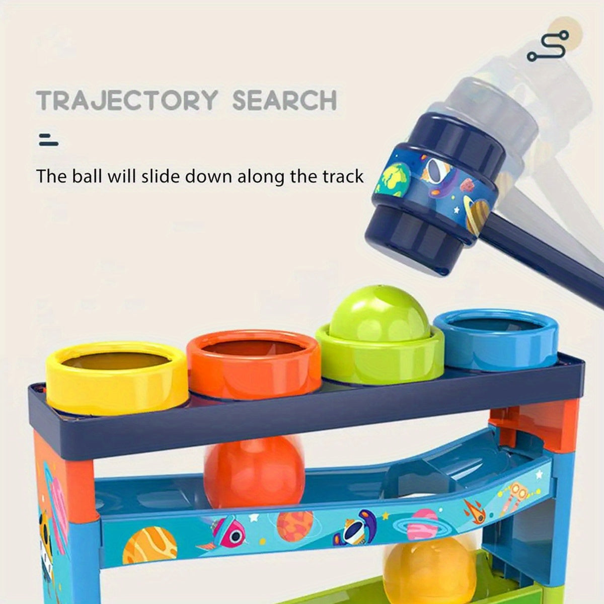 Colourful Ball Rolling System – Educational Toy for Children