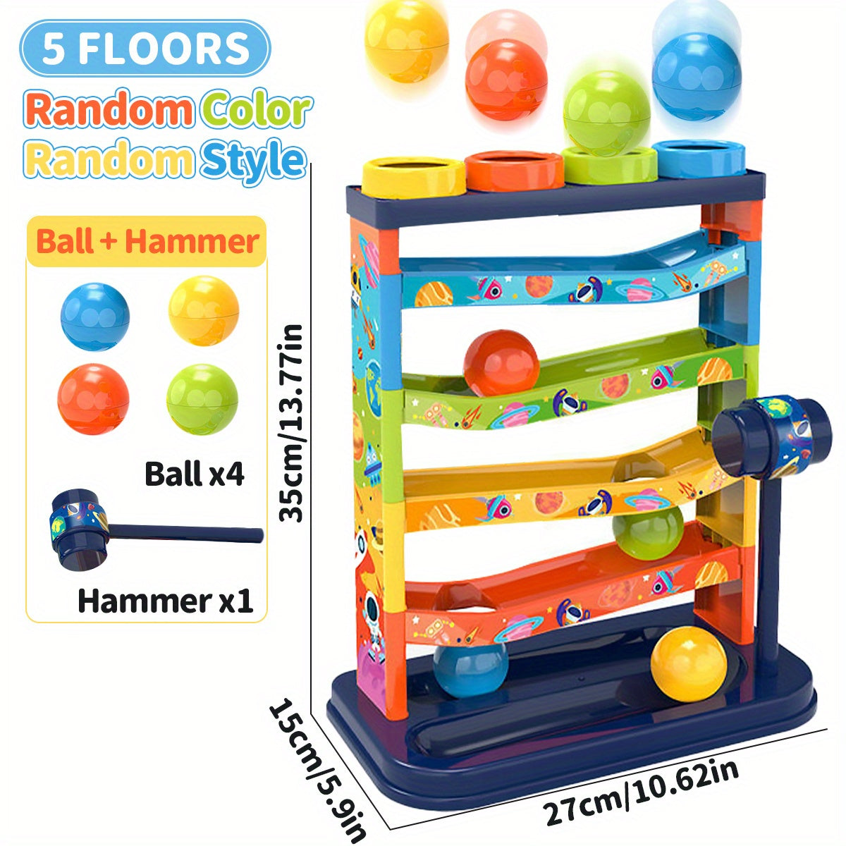 Colourful Ball Rolling System – Educational Toy for Children
