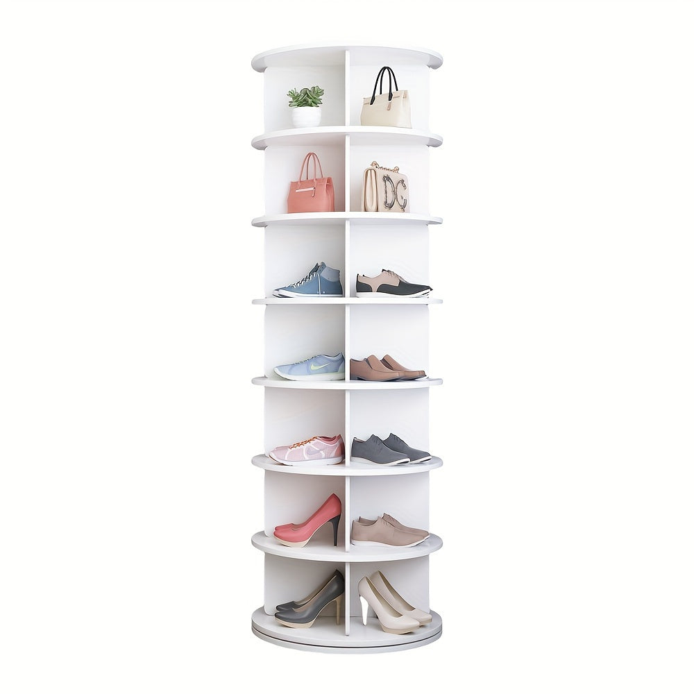ShoeSpin 360° Rotatable Shoe Rack - Space-Saving and Multifunctional