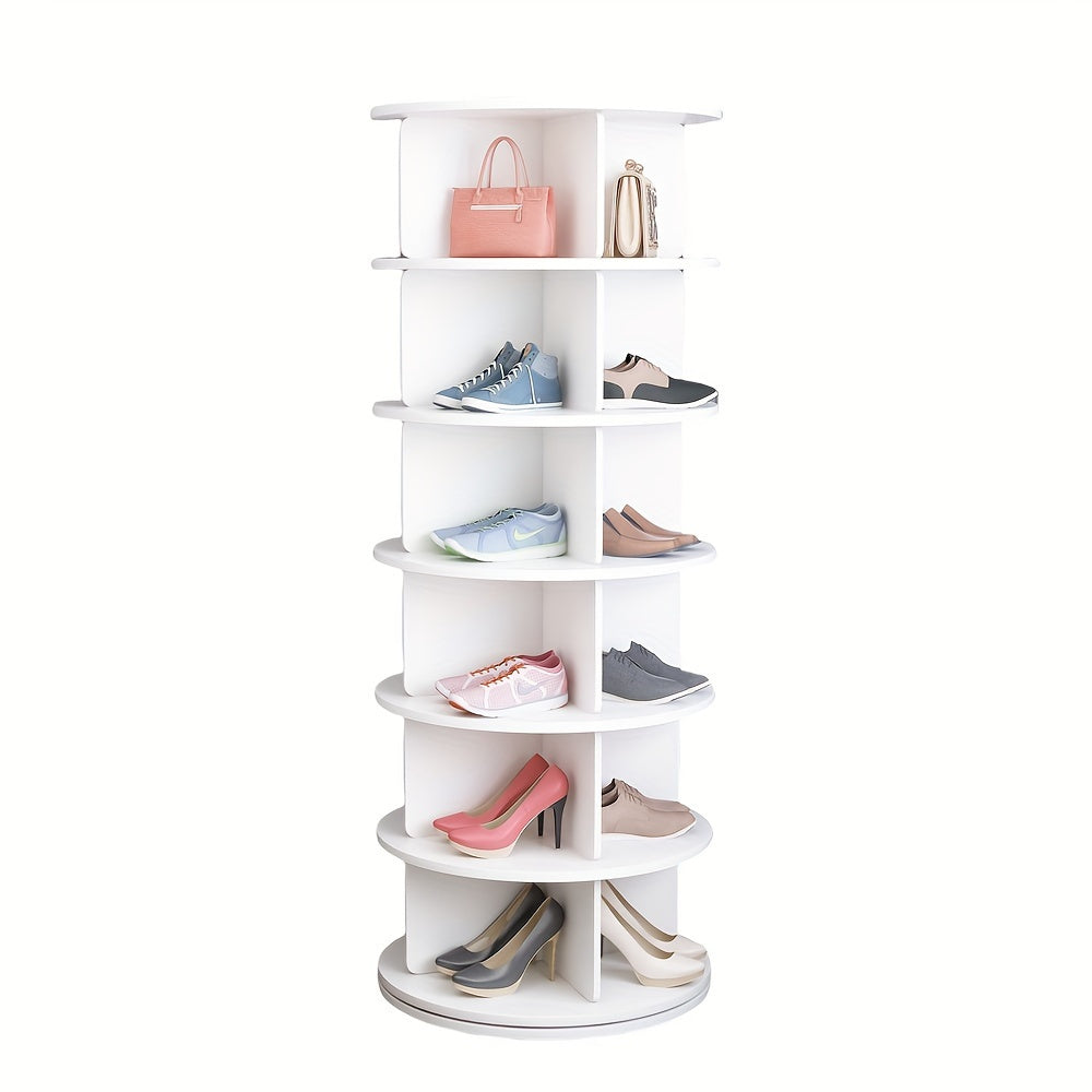 ShoeSpin 360° Rotatable Shoe Rack - Space-Saving and Multifunctional