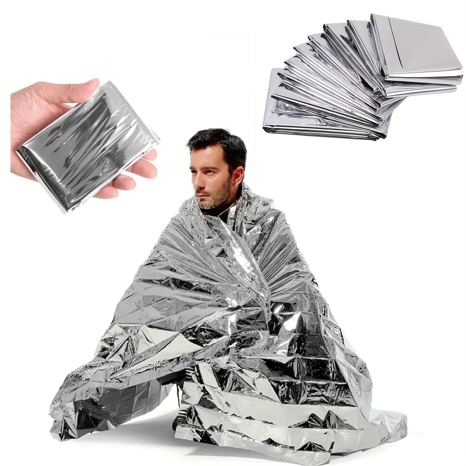 ThermoShield Emergency Blanket - Compact and Waterproof for Optimal Heat Retention