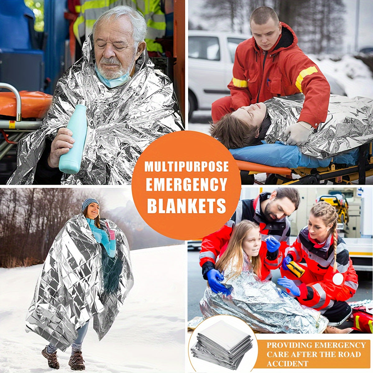 ThermoShield Emergency Blanket - Compact and Waterproof for Optimal Heat Retention