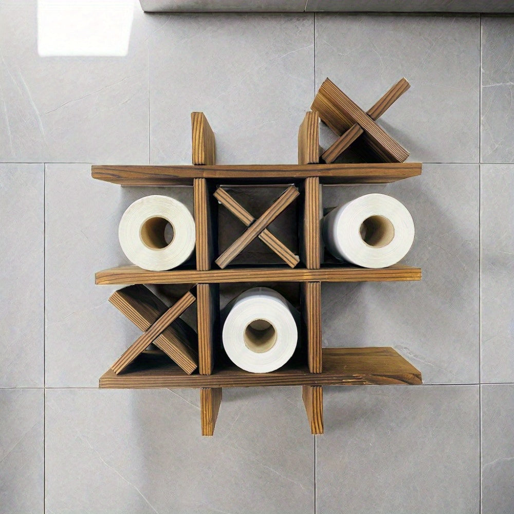 Rustic Wooden Toilet Paper Holder – Inspired by Artisan Woodwork