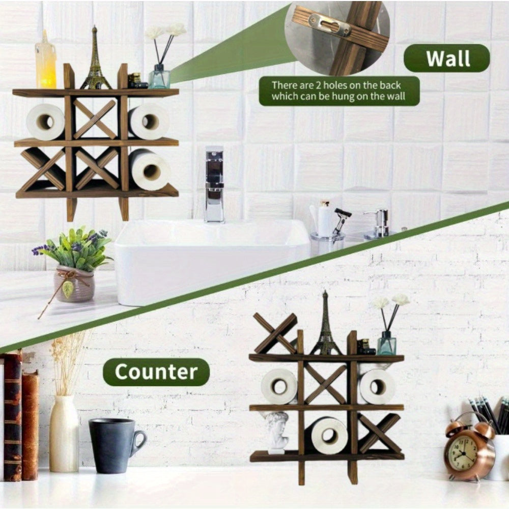 Rustic Wooden Toilet Paper Holder – Inspired by Artisan Woodwork