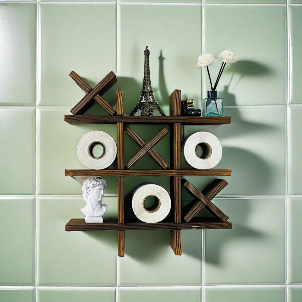 Rustic Wooden Toilet Paper Holder – Inspired by Artisan Woodwork