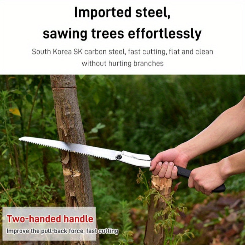 360° Extendable Folding Saw - Robust and Efficient for Gardening and Camping