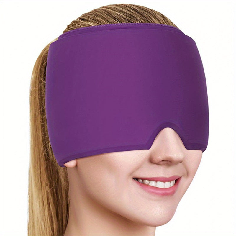 Migraine Hat with Cooling Gel – Cooling Headband for Relief from Migraine, Fever, and Fatigue