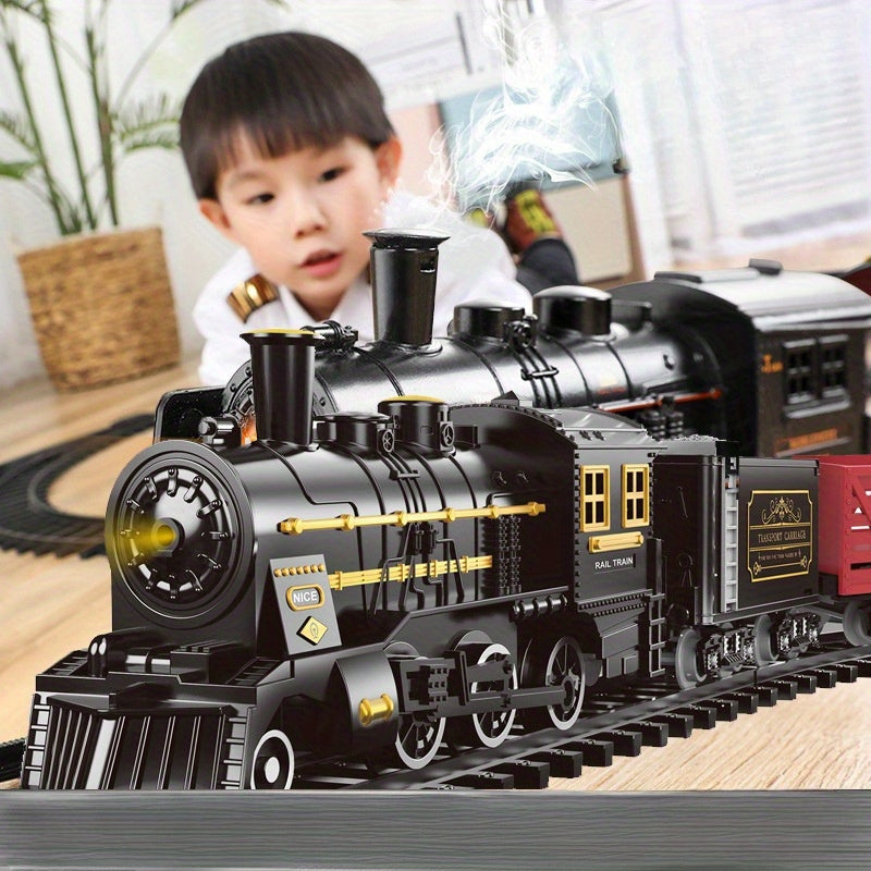 Retro Steam Train Playset - For Educational Adventures
